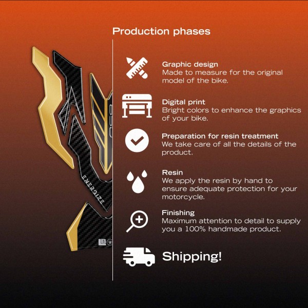 Adesivo 3D Protezione Paraserbatoio moto compatibile con Kawasaki Z650 2024-2026