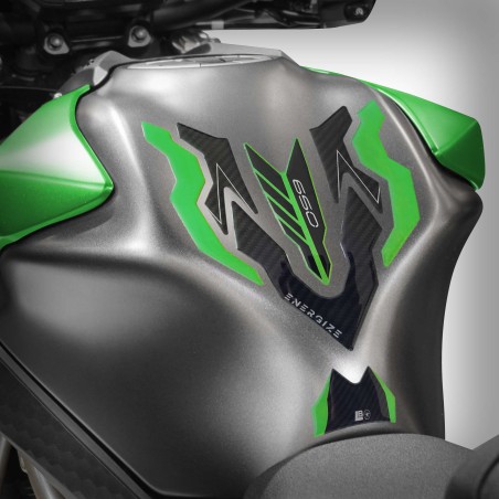 Adesivo 3D Protezione Paraserbatoio moto compatibile con Kawasaki Z650 2024-2026