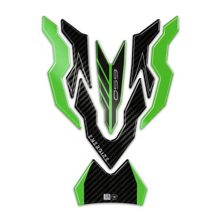 Adesivo 3D Protezione Paraserbatoio moto compatibile con Kawasaki Z650 2024-2026
