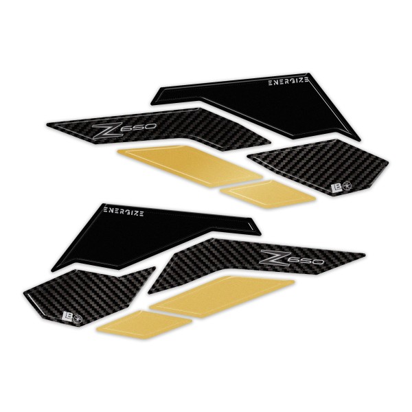 Protezioni 3D Laterali Serbatoio moto compatibili con Kawasaki Z650 2024-2026