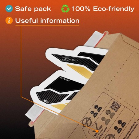 Protezioni 3D Laterali Serbatoio moto compatibili con Kawasaki Z650 2024-2026