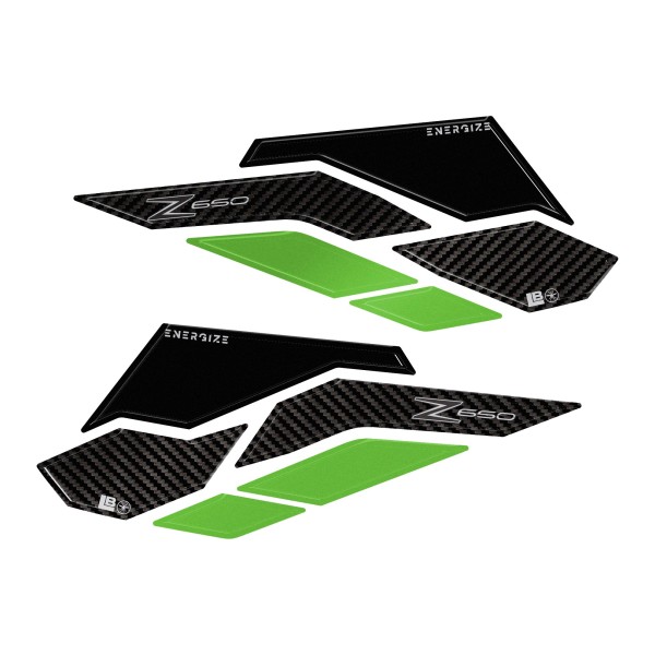 Protezioni 3D Laterali Serbatoio moto compatibili con Kawasaki Z650 2024-2026
