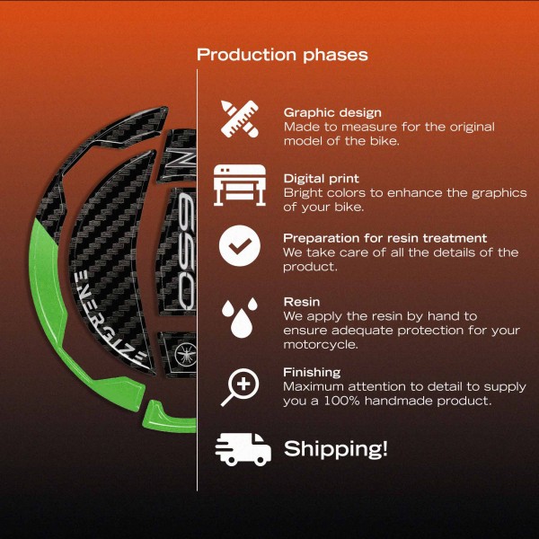 Adhesivo protector para el tapón del depósito de una moto, compatible con la Kawasaki Z650 2025-2026