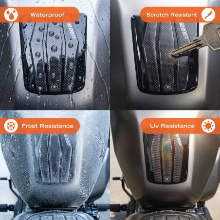 3D Sticker for Motorcycle Fuel Tank Protection – Compatible with the Benelli Leoncino Bobber 400