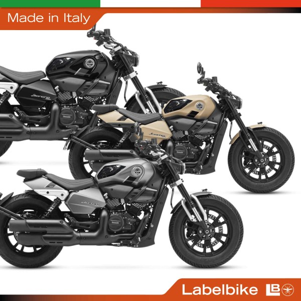 3D-Seitenaufkleber für den Tank von Motorrädern, kompatibel mit der Benelli Leoncino Bobber 400