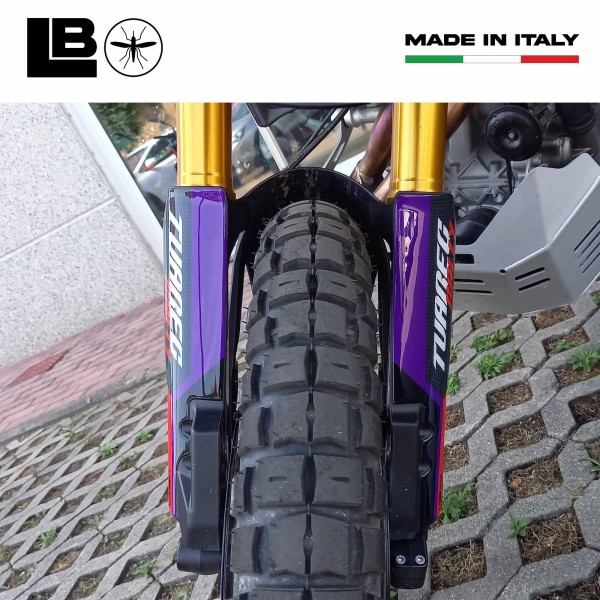 Stickers 3D Protecteurs de potence moto compatibles avec Aprilia Tuareg Rally 660