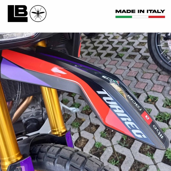 Pegatina 3D Moto guardabarros protección compatible con Aprilia Tuareg Rally 660