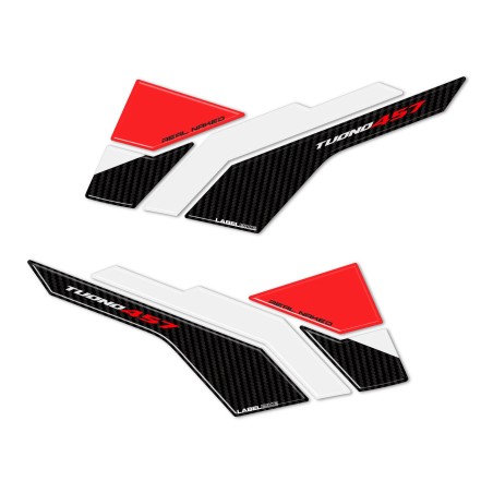 3D Gel Aufkleber 3D Motorrad Seitenprotektoren kompatibel mit Aprilia Tuono 457 2025