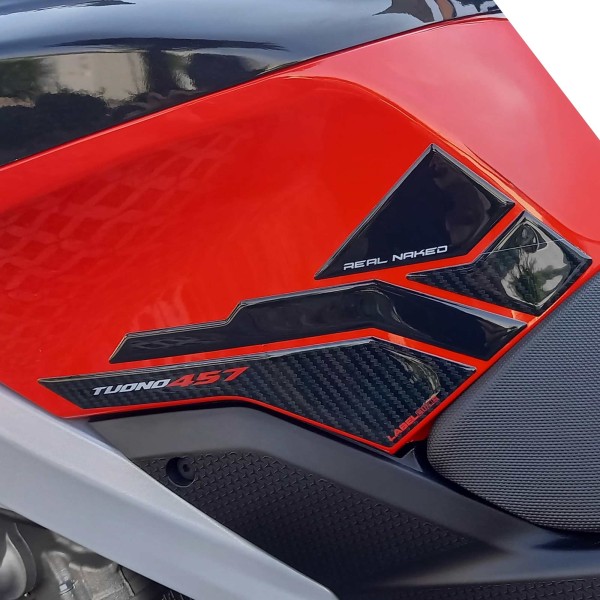 3D Gel Aufkleber 3D Motorrad Seitenprotektoren kompatibel mit Aprilia Tuono 457 2025