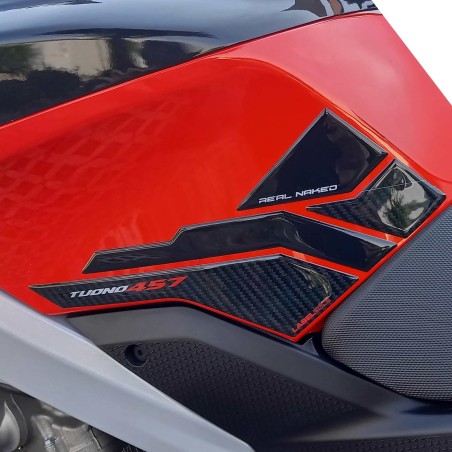 3D Gel Aufkleber 3D Motorrad Seitenprotektoren kompatibel mit Aprilia Tuono 457 2025