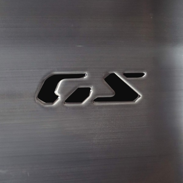 Pair of prepainted GS lettering stickers compatible with BMW R1300GS Adventure