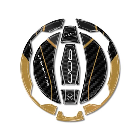 3D Fuel Cap Protector Sticker for motorbikes, compatible with the Kawasaki Z900 (2025–26)