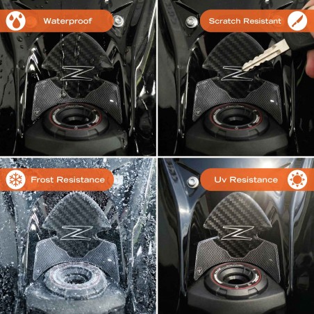 Protectores de llave de encendido de moto Pegatinas 3D compatibles con Kawasaki Z1100 2026