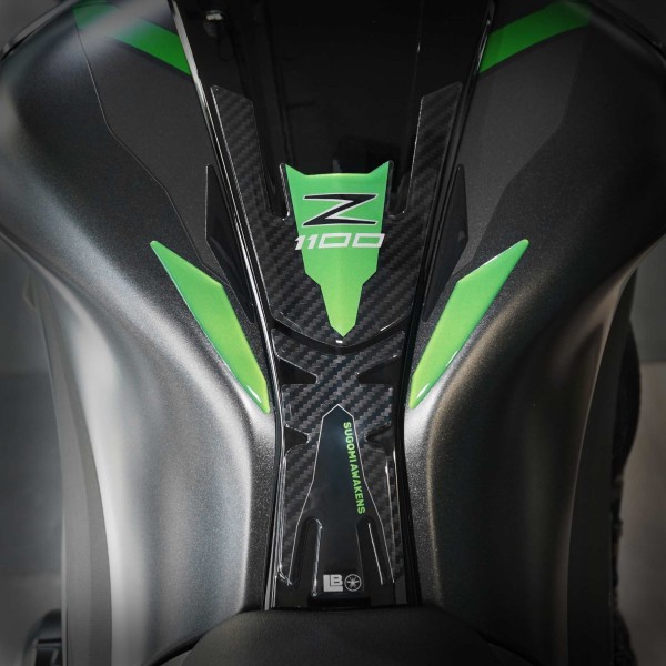 Protection de réservoir 3D adhésive pour moto compatible avec Kawasaki Z1100 2026
