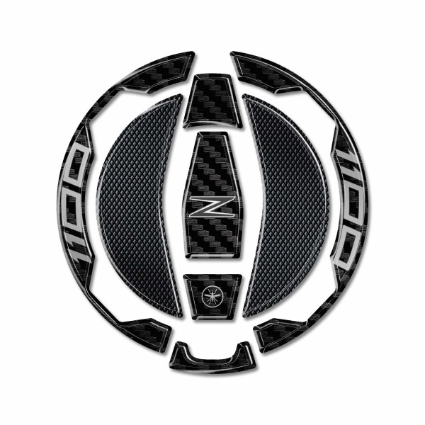 Sticker 3D Bouchon de réservoir protection moto compatible avec Kawasaki Z1100 2026