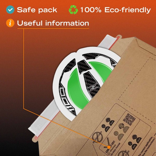 Sticker 3D Bouchon de réservoir protection moto compatible avec Kawasaki Z1100 2026