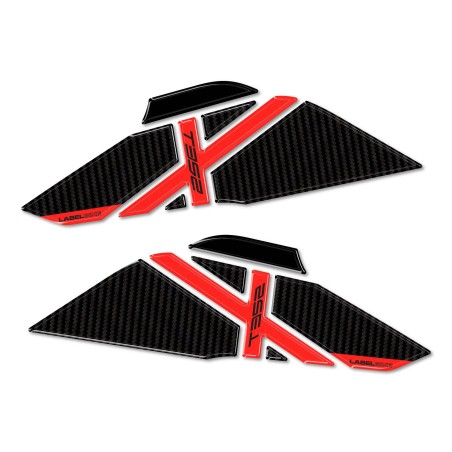 3D Aufkleber Tank Side Protectors kompatibel mit Morbidelli T352X 2026