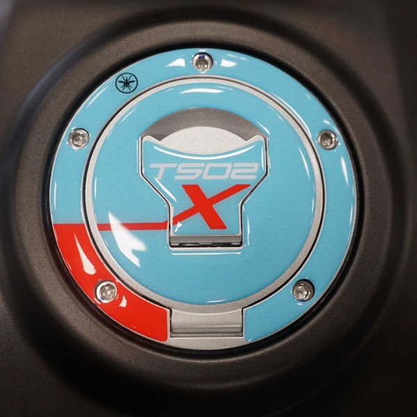 Pegatina 3D Proteccion tapa deposito moto compatible con Morbidelli T502X