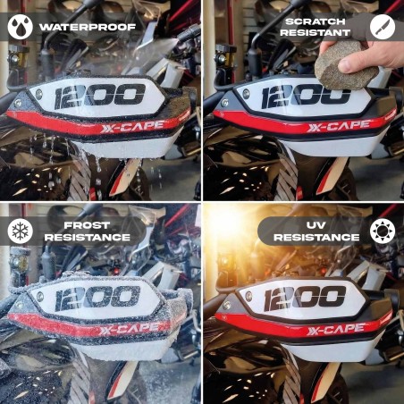 Guardamanos adhesivo 3D compatible con Moto Morini X-Cape 1200 2026