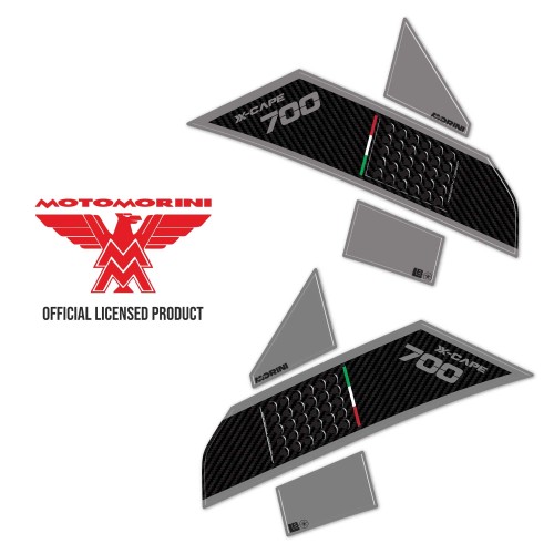                                             3D Tank-Seitenaufkleber kompatibel mit Moto Morini X-Cape 700 2025
                                          