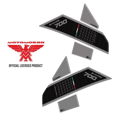 3D Tank-Seitenaufkleber kompatibel mit Moto Morini X-Cape 700 2025