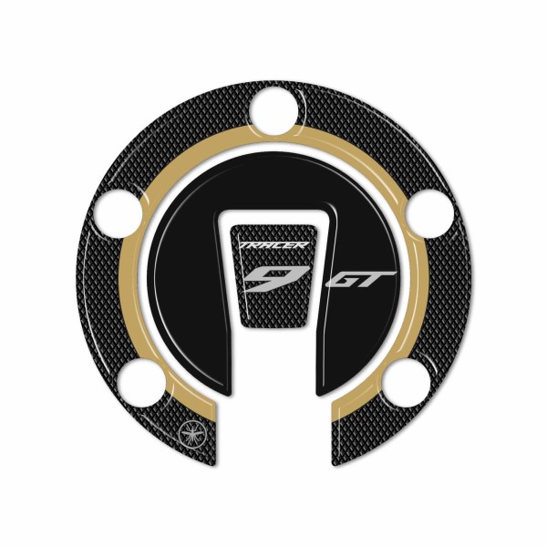 Sticker 3D Keyless Tank Key Cap Motocicleta compatible con Yamaha Tracer 9 GT 2025