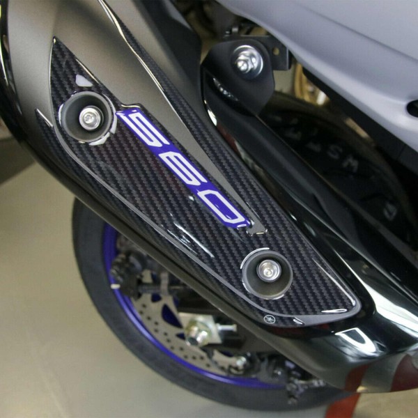 3D gel sticker muffler guard compatible Yamaha Tmax 560 2020-2025
