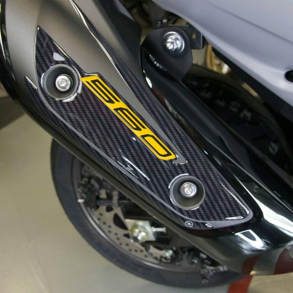 3D Gel Aufkleber Schalldämpferschutz kompatibel Yamaha Tmax 560 2020-2025