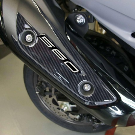 3D Gel Aufkleber Schalldämpferschutz kompatibel Yamaha Tmax 560 2020-2025