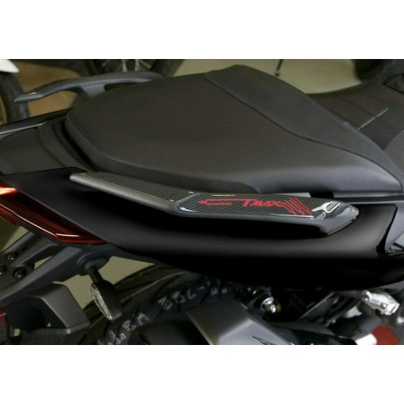 Set of 3D GEL ADHESIVES compatible YAMAHA Tmax 560 2020-2021 CARBON LOOK-RED ERGAL