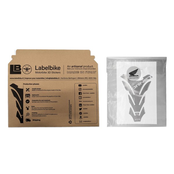 3D CARBON CARBON ADHESIVES PROTECTION TANK για MOTORCYCLE HONDA HORNET New