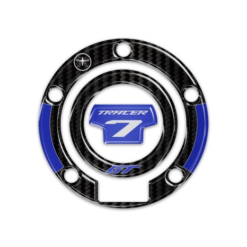 Autocollant 3D pour bouchon de réservoir de moto, compatible avec la Yamaha Tracer 7 GT 2025-26