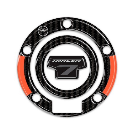 Autocollant 3D pour bouchon de réservoir de moto, compatible avec la Yamaha Tracer 7 2025-26