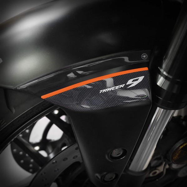 Motorcycle mudguard protection stickers compatible with the Yamaha Tracer 9 (2025–26)