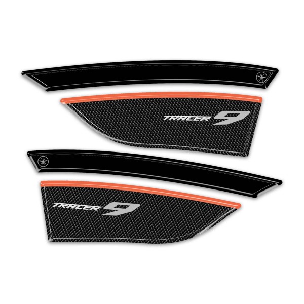 Motorcycle mudguard protection stickers compatible with the Yamaha Tracer 9 (2025–26)