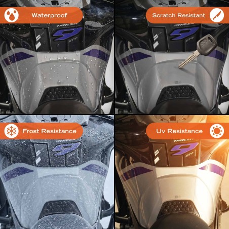 Autocollant 3D pour réservoir de moto, compatible avec la Yamaha Tracer 9 GT+ 2026
