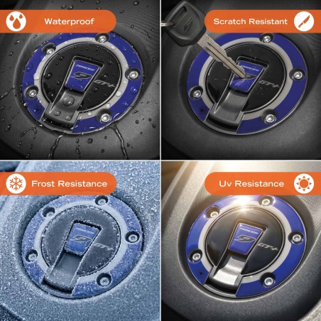 Αυτοκόλλητο 3D για το καπάκι του συστήματος Keyless μοτοσικλέτας, συμβατό με τη Yamaha Tracer 9 GT+ 2026