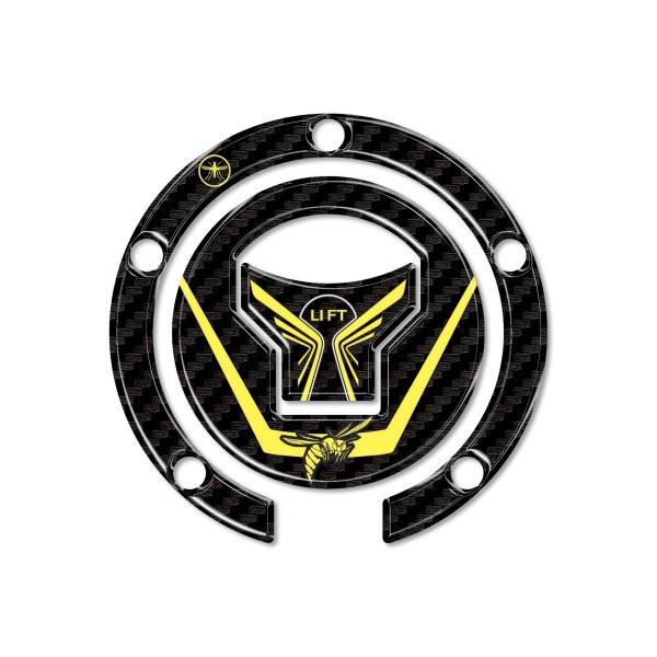 Sticker 3D protection de bouchon de réservoir de moto compatible avec Honda Hornet 500 750
