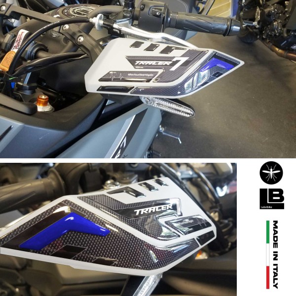 Stickers 3D Handguards motorbike compatible with Yamaha Tracer 7 2021-2024