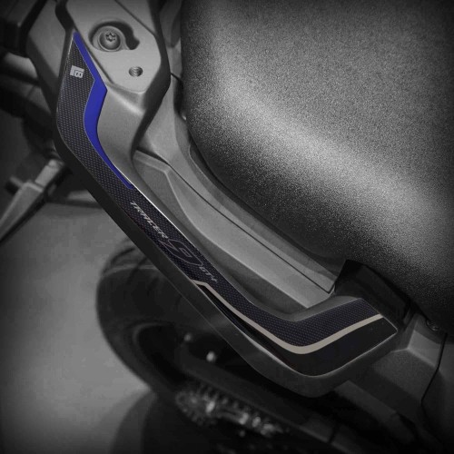 Motorcycle handlebar protection stickers compatible with the 2026 Yamaha Tracer 9 GT+