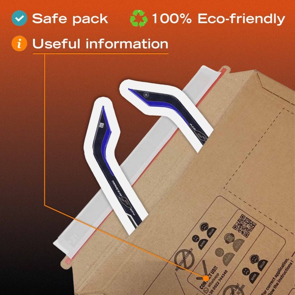 Motorcycle handlebar protection stickers compatible with the 2026 Yamaha Tracer 9 GT+