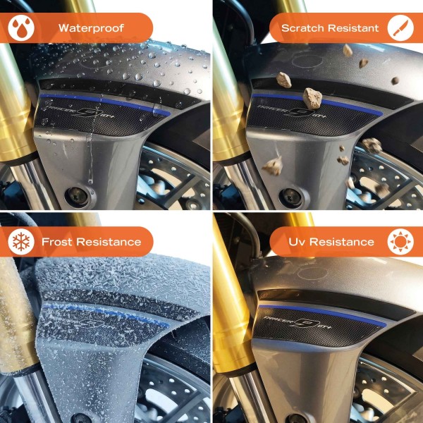 Autocollants 3D pour garde-boue de moto compatibles avec la Yamaha Tracer 9 GT+ 2026