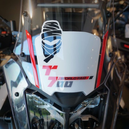 3D windscreen decals for motorbikes, compatible with the Yamaha Tenere 700 World Raid 2026
