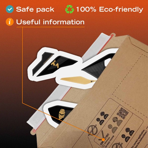 3D side decals for motorbikes, compatible with the Yamaha Tenere 700 World Raid 2026