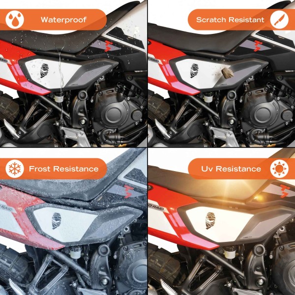 Autocollants 3D latéraux pour moto, compatibles avec la Yamaha Tenere 700 World Raid 2026