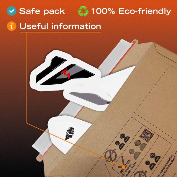 3D side decals for motorbikes, compatible with the Yamaha Tenere 700 World Raid 2026