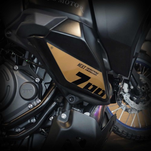                             3D motorcycle fairing decals compatible with the Yamaha Tenere 700 World Raid 2026
                          