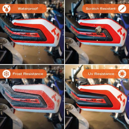 3D handguard stickers for motorbikes, compatible with the Yamaha Tenere 700 World Raid 2026
