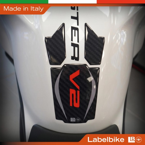 Adhesivo protector de depósito para moto de resina 3D, compatible con la Ducati Monster V2 2026