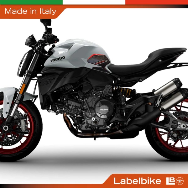 Autocollants 3D latéraux pour réservoir de moto, compatibles avec la Ducati Monster V2 2026